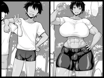 [Nia] Sunen-buri ni Atta Shin'yuu ga Choushin Futanari Kasshoku Kin'niku Musume ni Natte ita manga cover
