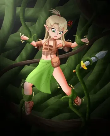 [Yiffy]Elaria Caught in Vines manga cover