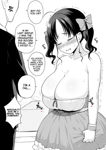 Bust Size no Gyaku Saba Shinkoku ga Barete P-san ni Oshioki Sex o Kimerareru Nagachichi Chika Idol | A Determined, Saggy Breasted Underground Idol Gets Punished with Sex for Underreporting Her Bust Size by P-san manga cover
