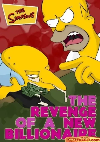 [Comics Toons] The revenge of a new billionaire (The Simpsons) manga cover