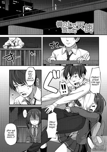 [Mamezou] Hashi no Ue de Atta Tenshi (Ana kyun Girls) [Spanish] [MandaloAsiNoma] [Digital] manga cover