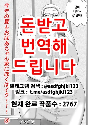 [Surigoma] Kotoshi no Natsu mo Obaa-chan-ka ni Boku wa Iku!!! 3 | 올해 여름도 할머니 댁에 나는 간다!!! 3 [Korean] manga cover