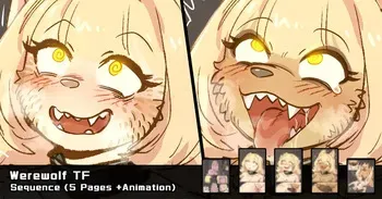 [Mokushi] Futa Werewolf TF (6P+📽️) manga cover