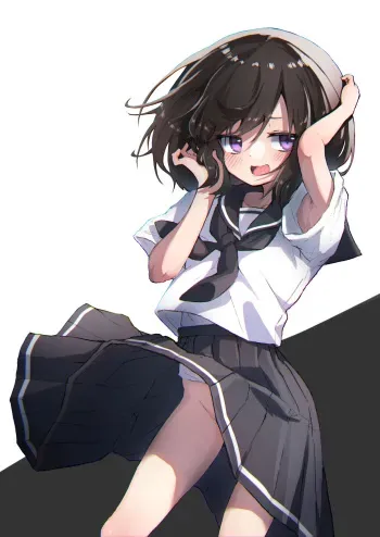 [Amethyst Darkness (Erocchi)] GIRL - Kouhai Kanojo Soushuuhen II manga cover