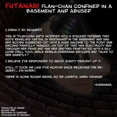 Futanari Flan-chan Chikashitsu de Kankin Ryoujoku [Original] manga cover