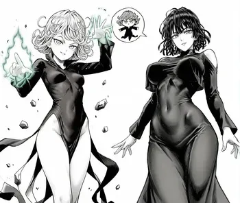 [SebianLexAI - Patreon] Tatsumaki x Fubuki | One Punch Man [AI generated] manga cover