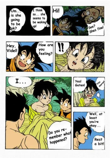 Gohan x Videl English Dubbed *COLOR* manga cover