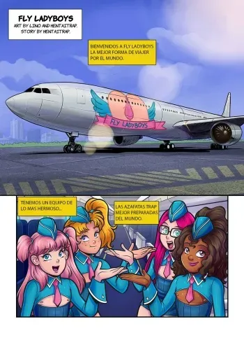 Tekuho - Fly Ladyboys (Spanish) manga cover