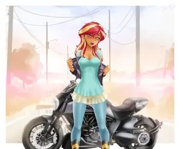 Sunset Flasher (My little pony) manga cover