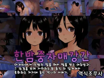 [Shimashimakokko] Mayonaka no Shimai Kan | 한밤중 자매 강간 [Korean] [역식조무사] manga cover