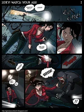 [Ganassa (Alessandro Mazzetti)] Zoey! Watch Your Ass! (Left 4 Dead) manga cover
