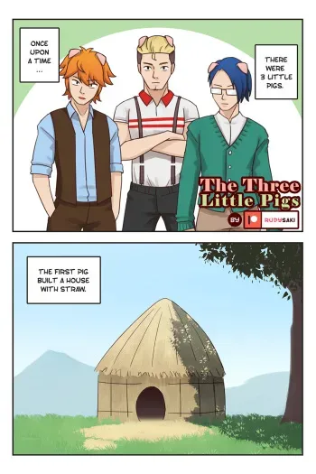 The Three Little Pigs manga cover