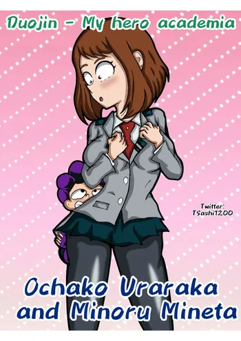 Ochako Uraraka and Minoru Mineta - Takesashi-Art manga cover