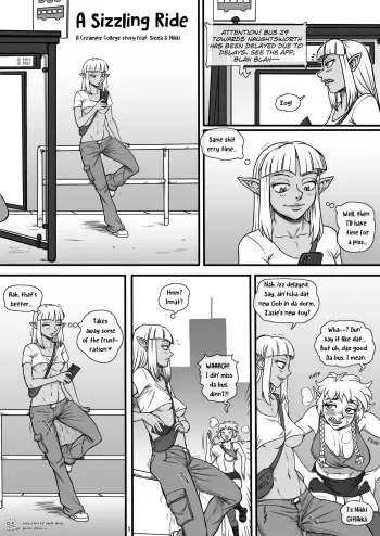 [Spidu] A Sizzling Ride - A Creampie College story ft. Sizzla & Nikki [complete] manga cover