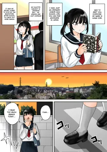 An ordinary middle school girl got reincarnated to another world and raped manga cover