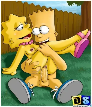 drawn sex present the simpsons manga cover