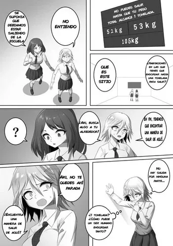 Rooms you have to fatten up to 1 ton to get out manga cover