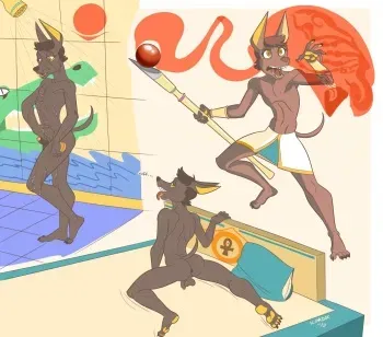 Egyptian Femboi Gods by Korak Sinatra manga cover