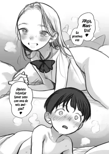 [Haguhagu] Shitei & Manadeshi & Konoha-chan 3P｜Maestro, Discípula Amada y Konoha-chan 3P [Spanish] [Hs enfermos] manga cover