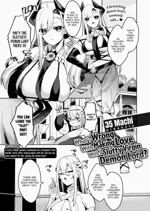 What's Wrong With Making Love With a Slutty Virgin Demon Lord? manga cover