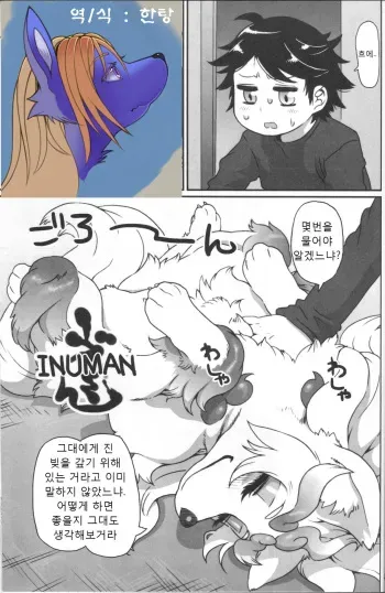 (C85) [Mayoineko (Nezumin)] INUMAN (Kemokko Lovers 4) [Korean] manga cover