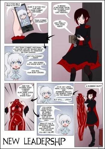 RWBY Fancomic New Leadership Part 1 and 2 manga cover