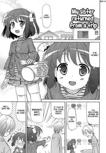 Shuugaku ryokou kara kaettekita imouto | My sister returned from a trip manga cover