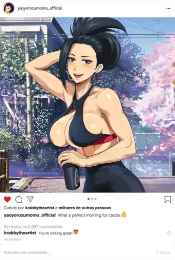 [Krabby] Momo Instagram Pack (My Hero Academia) [Decensored] manga cover