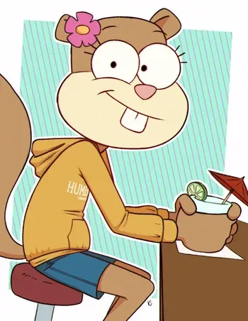 [PinchiVersus] Sandy Cheeks (Spongebob Squarepants) manga cover