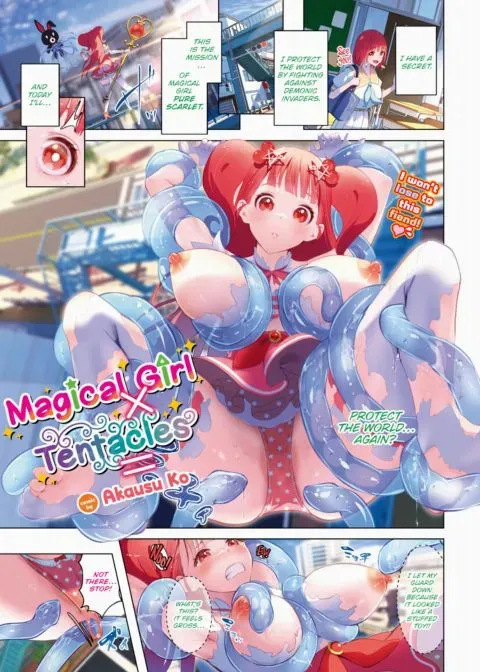 Magical Girl x Tentacles = manga cover