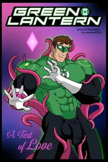 [mchlsctt709] Green Lantern: A Test of Love manga cover