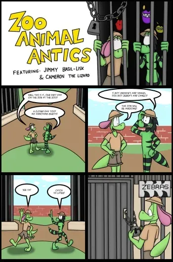 [JAMEArts & Skunkdude13] Zoo Animal Antics manga cover