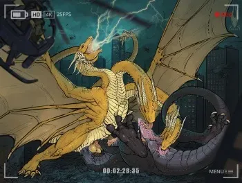 [firael] Ghidorah's Cunning (Godzilla) manga cover