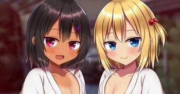[なすな] お祭りに来ていた二人の女の子 manga cover
