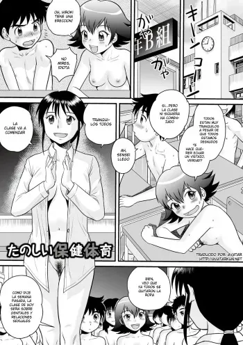[Juan Gotoh] Tanoshii Hoken Taiiku | Happy Sex Education (Zenra Inkou Sengen!!) [Spanish] [Avatar-kun] [Digital] manga cover