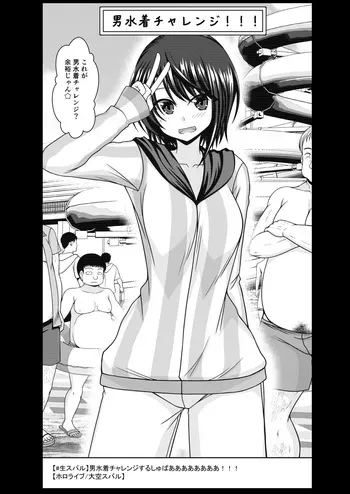 [茶琉] スバル男水着チャレンジ manga cover