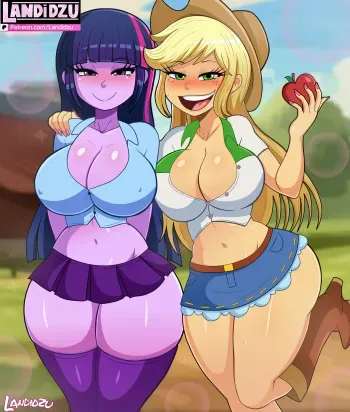 [Landidzu] Cowgirl and gotic girl ( My little pony) manga cover