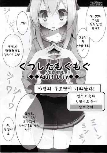 (C80) [Usotsukiya (Oouso)] Kutsushita Mogu Mogu [Korean] [Team Arcana] manga cover