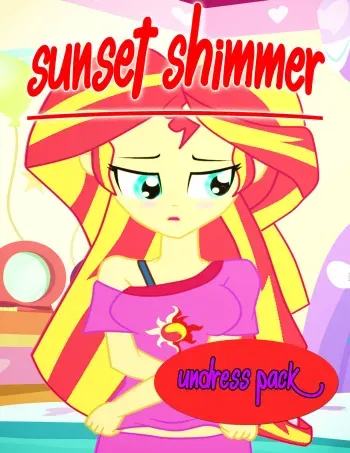 [Dieart77] Sunset Shimmer Undress Pack (English) (My little pony equestria girls) manga cover