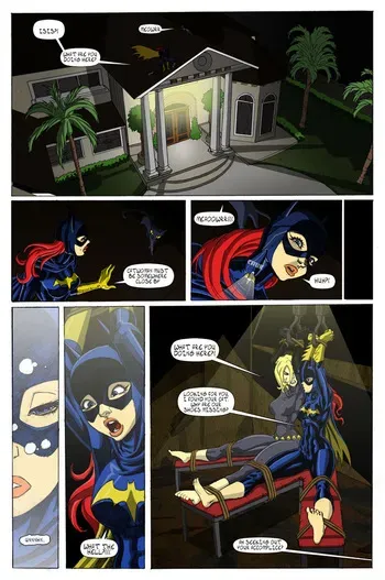 Sektujai - Batgirl feet tickle with Catwoman manga cover
