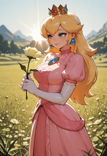(Carmin Roux) PRINCESS PEACH - MARIO BROSS P1 [AI Generated] manga cover