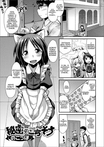 [Nokoppa] Himitsu no Gochisou (Gekkan Web Otoko no Ko-llection! S Vol. 20) [Russian] [﻿ObiArt] [Digital] manga cover