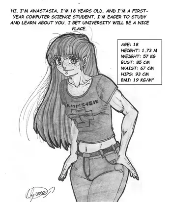 ANASTASIA WEIGHT GAIN IN UNIVERSITY manga cover