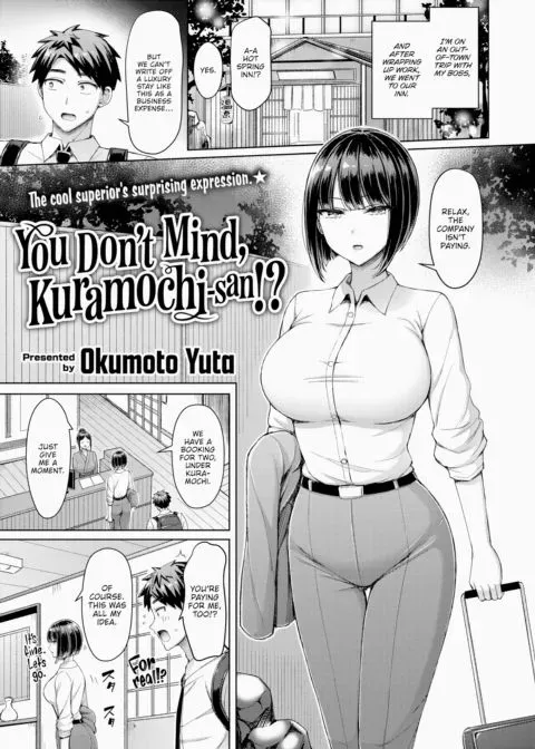 You Don't Mind, Kuramochi-san!? manga cover