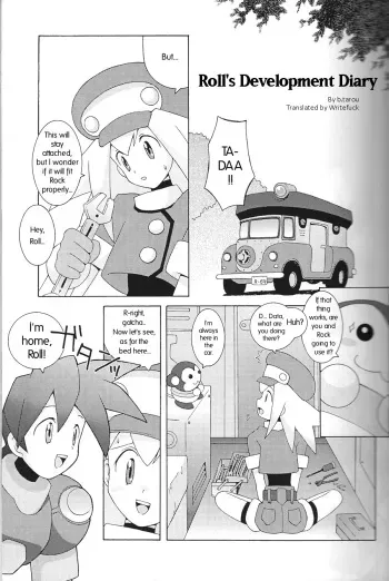 (CR21) [Bakuhatsu BRS. (B.Tarou)] Roll-chan no Kaihatsu Nikki | Roll's Development Diary (CAPSULE COMPUTER) (Rockman DASH) [English] [Writefuck] manga cover