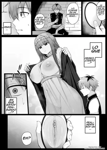 [Liyoosa] Nozomu Mono ga Touei Sareru Kagami o Te ni Ireta Stark｜Stark Obtuvo un Espejo que Proyecta lo que Desea (Sousou no Frieren) [Spanish] [ZonaHentaiJuegos] manga cover