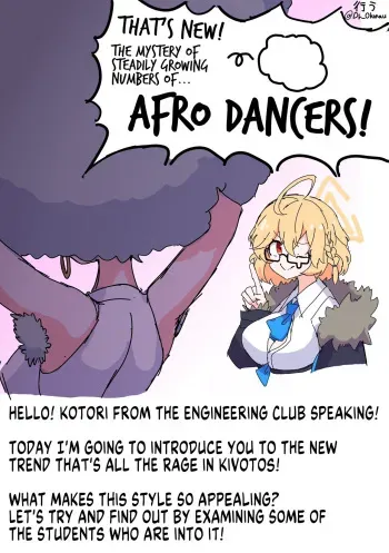 [Okonau] Kibatsu! Fueyuku Afro Dancer no Nazo! | That's New! The Mystery of Steadily Growing Numbers of Afro Dancers! (Blue Archive) [English] [MegaFagget] manga cover