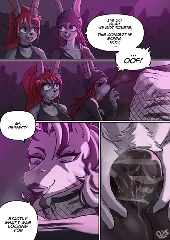 [LoadedOyster (2callmeOYS)] 2 Bunny Sisters and a Big Zebra Women Went to a Bar..... manga cover
