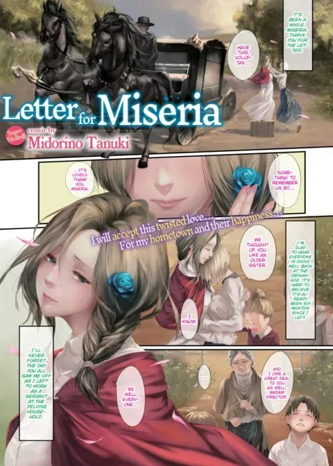 Letter for Miseria manga cover