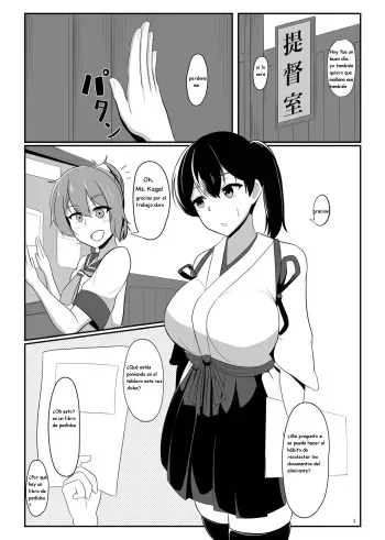 [Kazu Ryuu] Kuubo Kaga wa Midara ni Somaru (Kantai Collection -KanColle-) [Spanish] manga cover